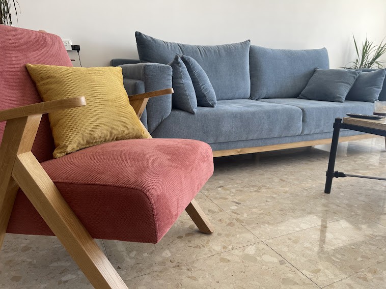 ספה דגם נופר עם כורסאות תואמות